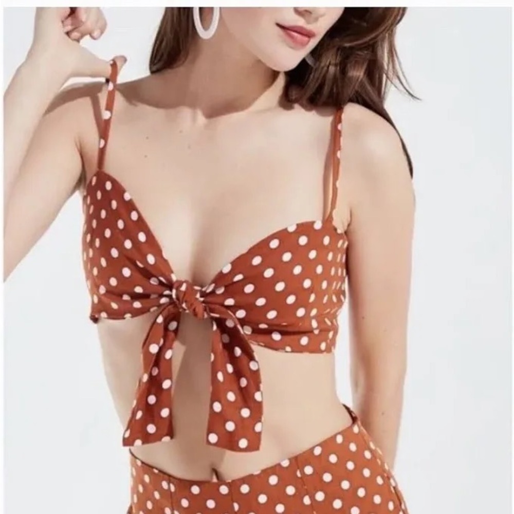 Faithfull The Brand Garnier Front Tie Top, S